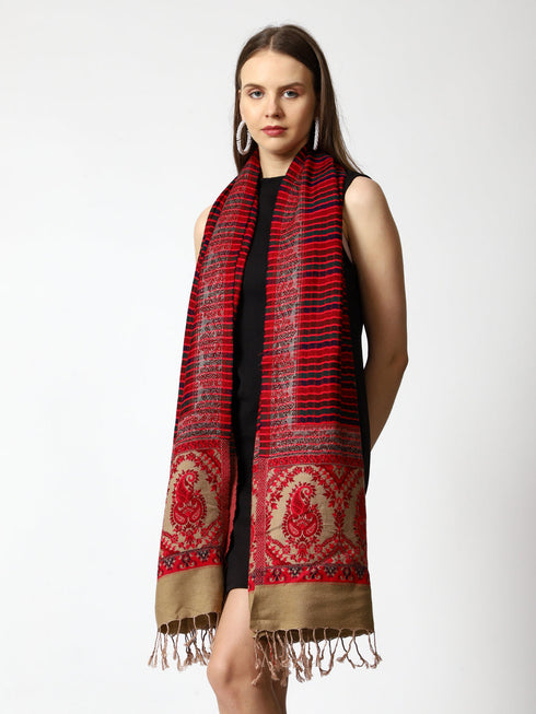 Women's Jamawar Wool Stole